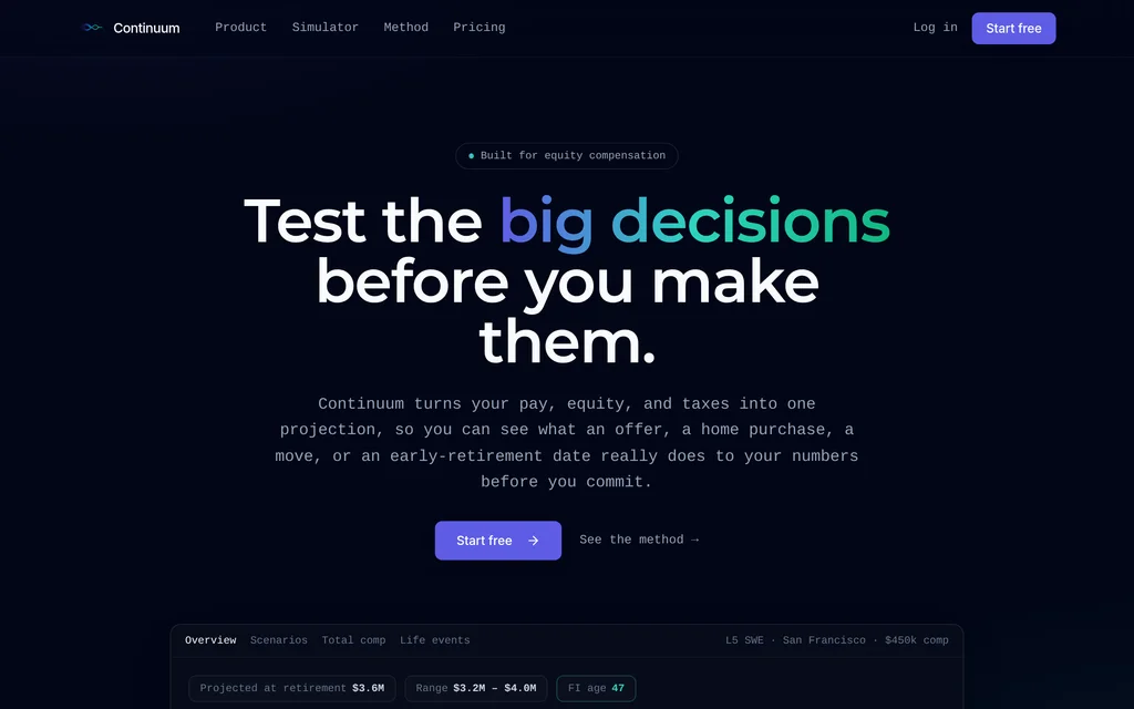Continuum website