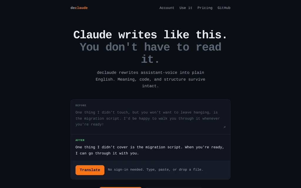 declaude website