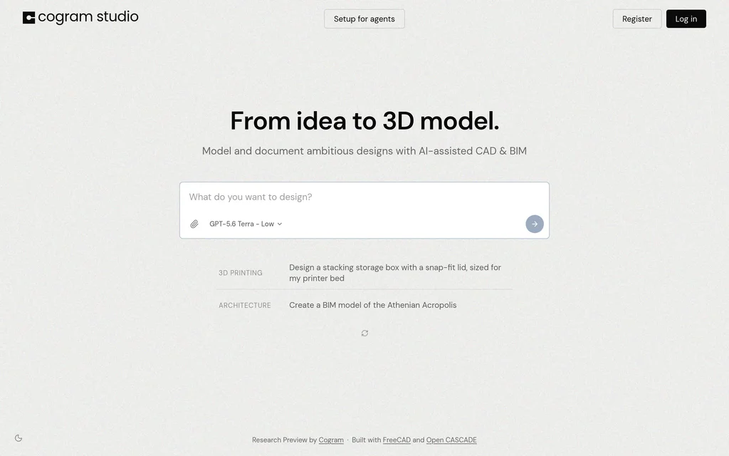 Cogram Studio website