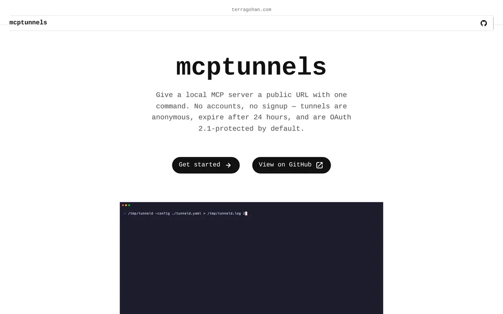 mcptunnels website