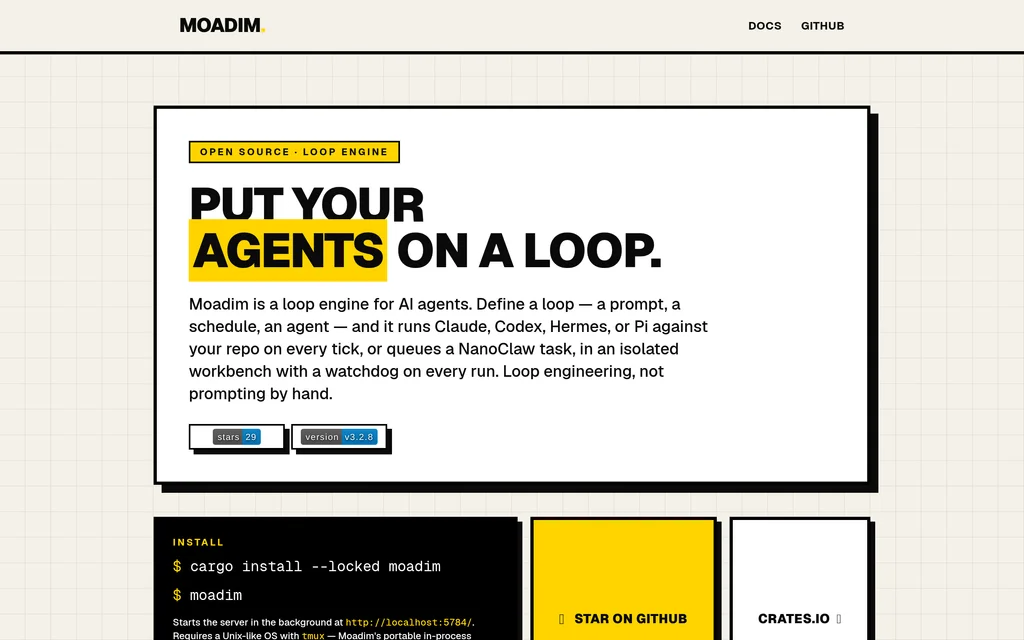 Moadim website