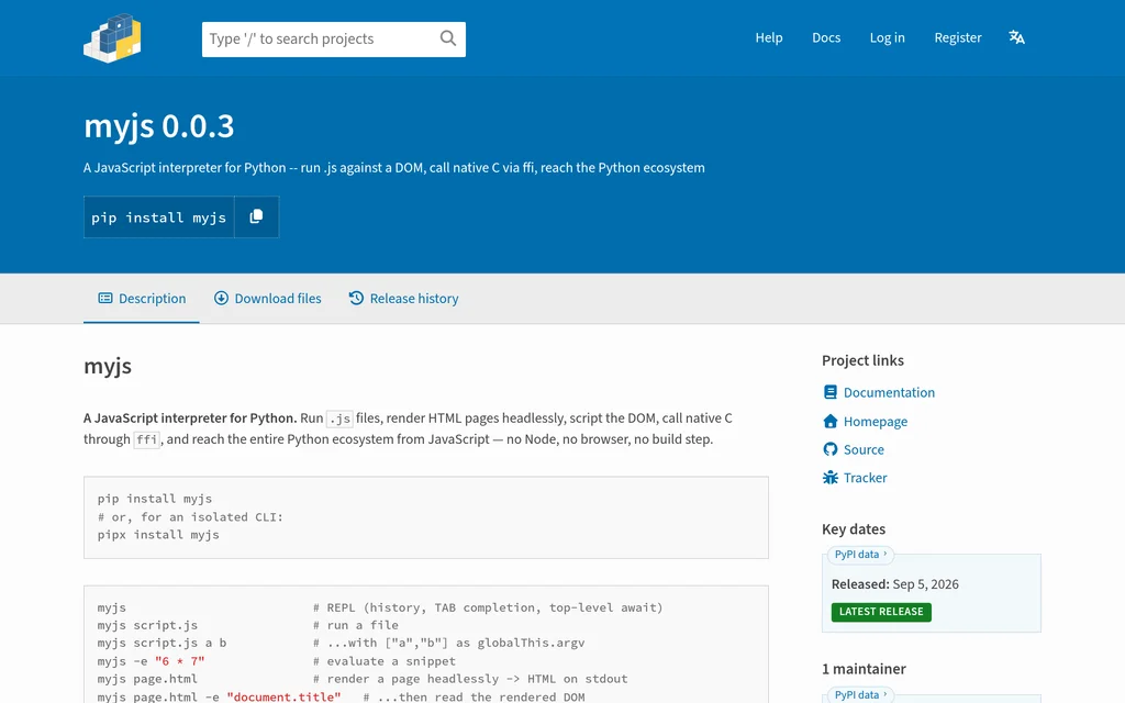 myjs website