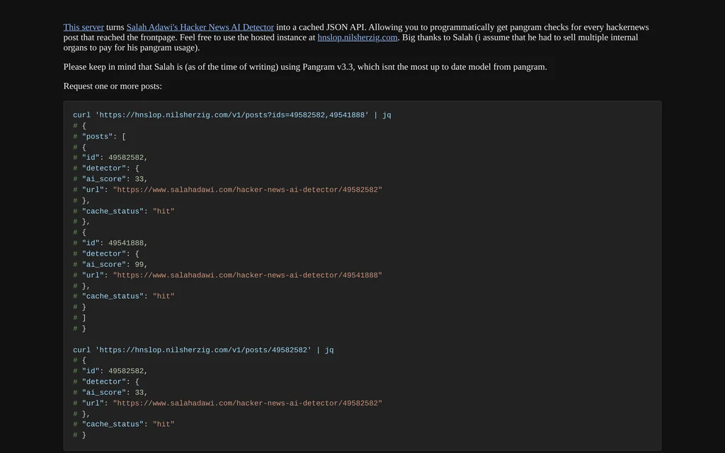 hnslop website